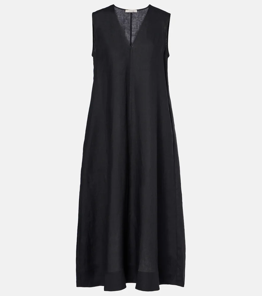 Nisha linen midi dress