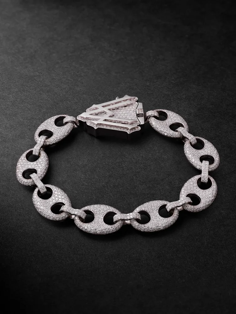 Amny 14-Karat White Gold Diamond Bracelet