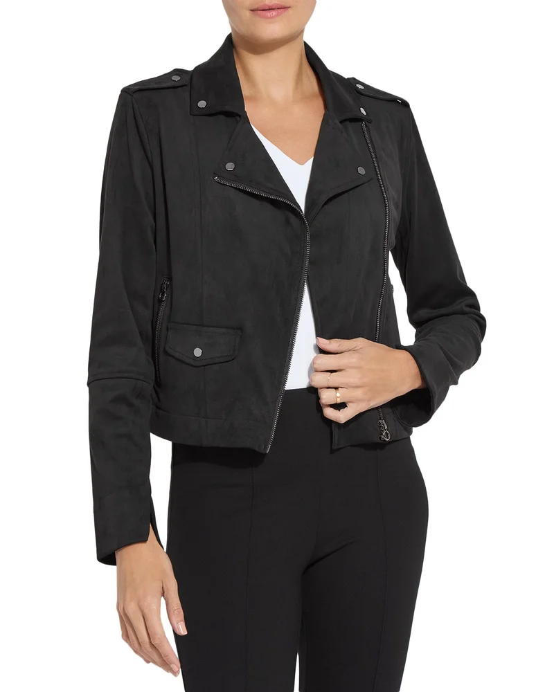 Amelia Moto Faux Suede Jacket