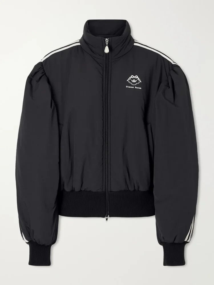 Firebird logo-embroidered padded shell jacket