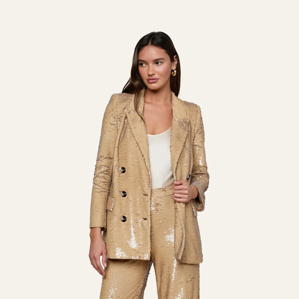 Cambrie Oversized Sequin Blazer