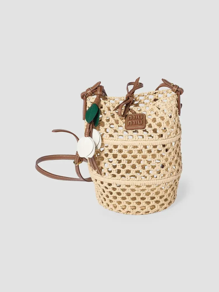 Raffia Crochet Pouch