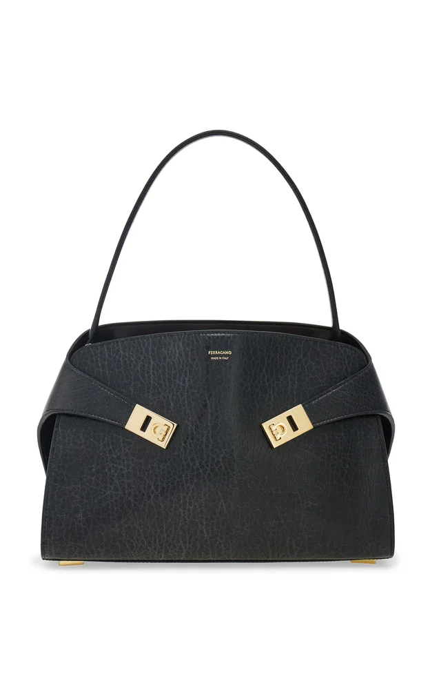 Small Hug Leather Shoulder Bag