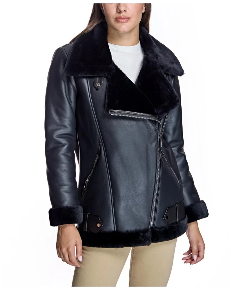 Shearling Moto Jacket