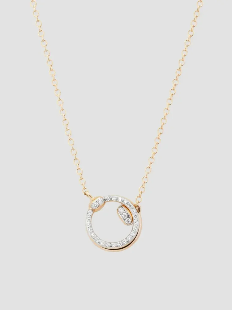 Together 18K Rose Gold & Diamond Pendant Necklace