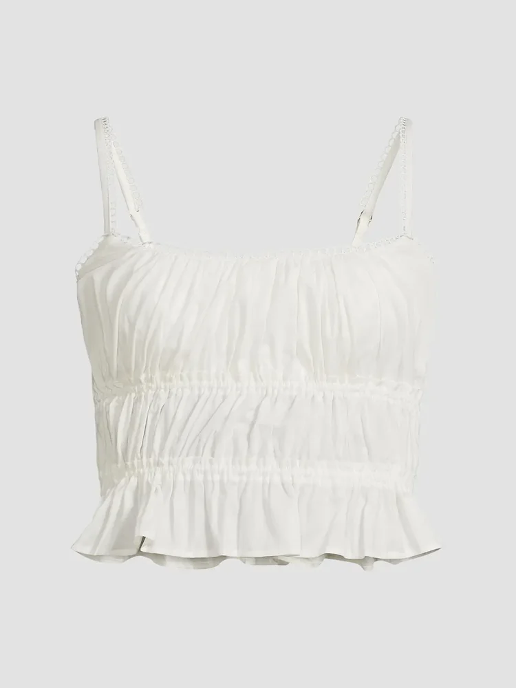 Amelia Ruffle Crop Top