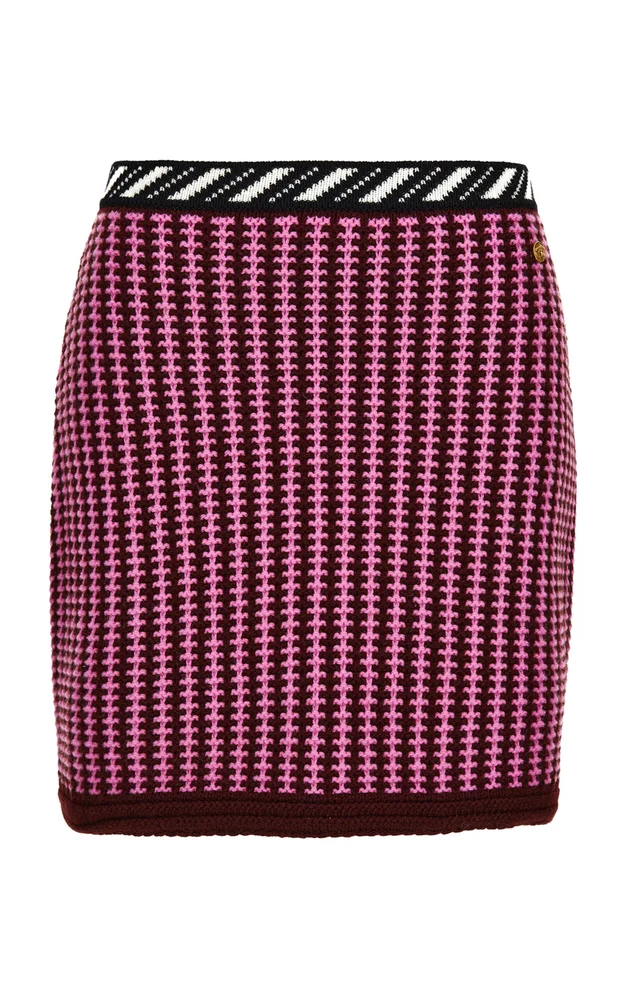 Crochet Knit Mini Skirt