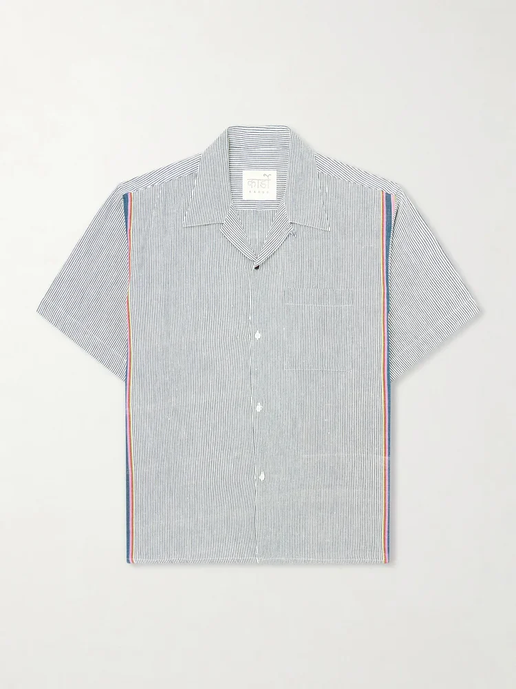 Rohit Convertible-Collar Cotton Shirt