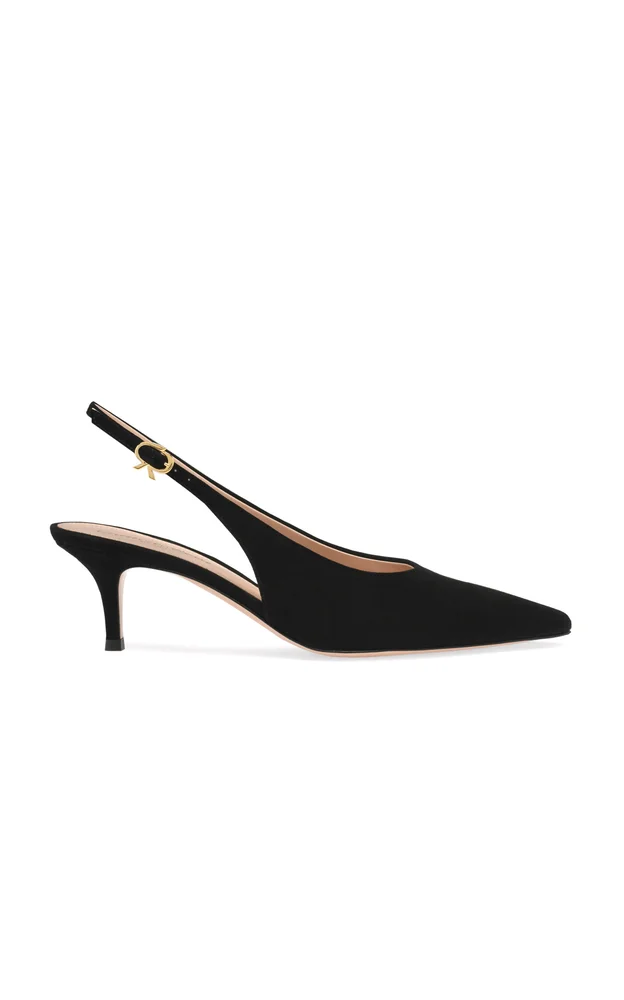 Robbie Suede Slingback Pumps