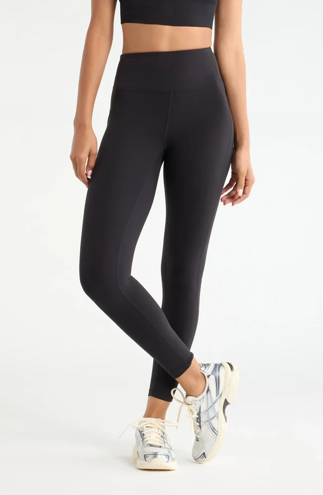 Zella Studio Luxe 7/8 High Waist Pocket Leggings