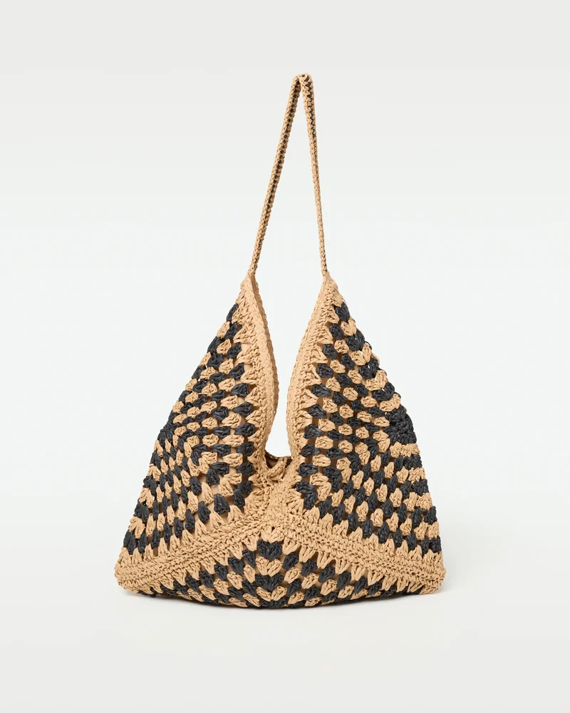Coastline Beach Bag - Natural Black