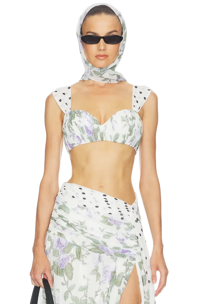 India Top With Scarf