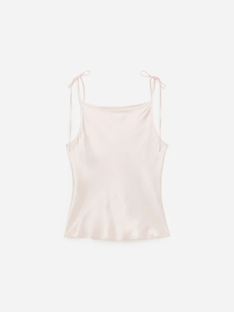 Arket Satintop in Knitteroptik Rosa ARKET CH