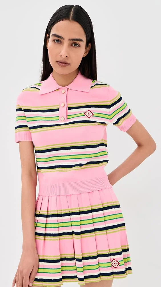 Stripe Fitted Polo