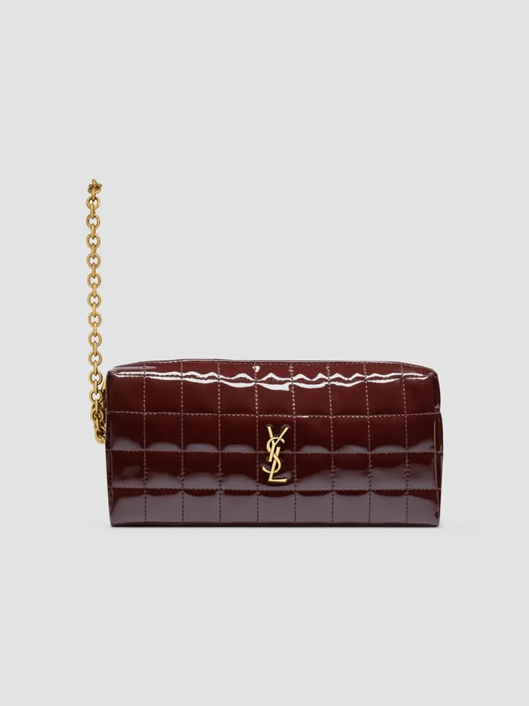 Cassandre Matelassé Carré Pouch on Chain