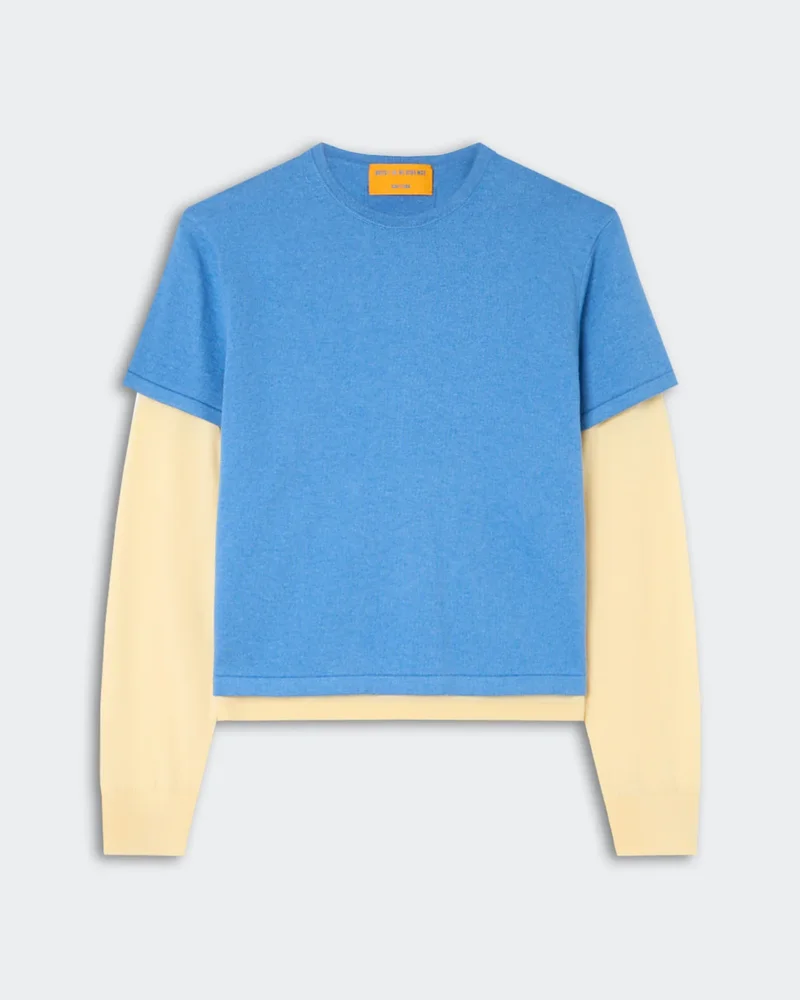 Layer cotton, cashmere and silk blend T-shirt