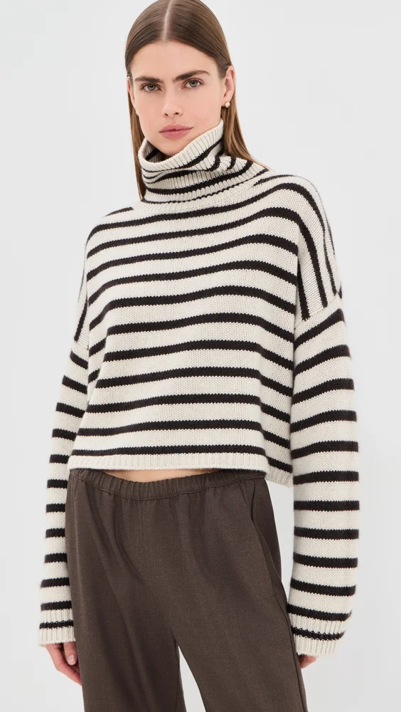 Zerlina Striped Cashmere Sweater