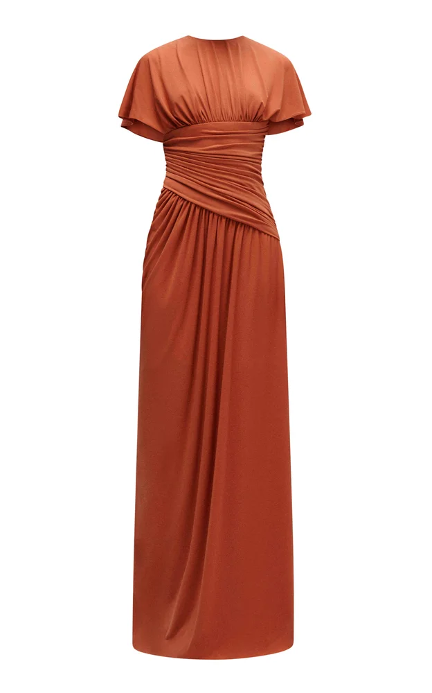 Asymmetric Jersey Gown