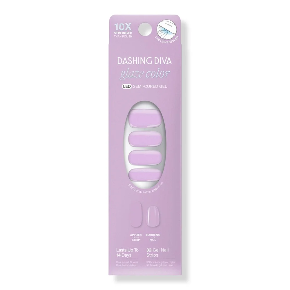 GLAZE COLOR, Semi-Cured Gel Nail Strips