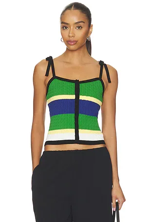 Cotton Tie Tank Top Sweater