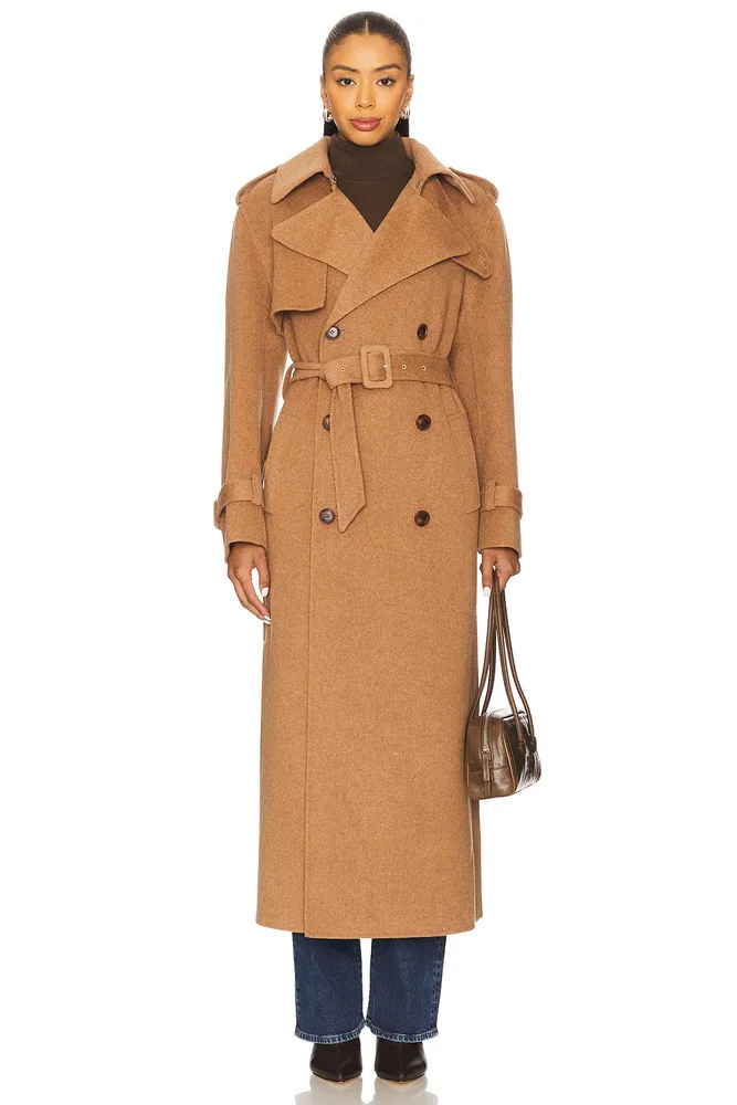 Rumi Belted Long Coat