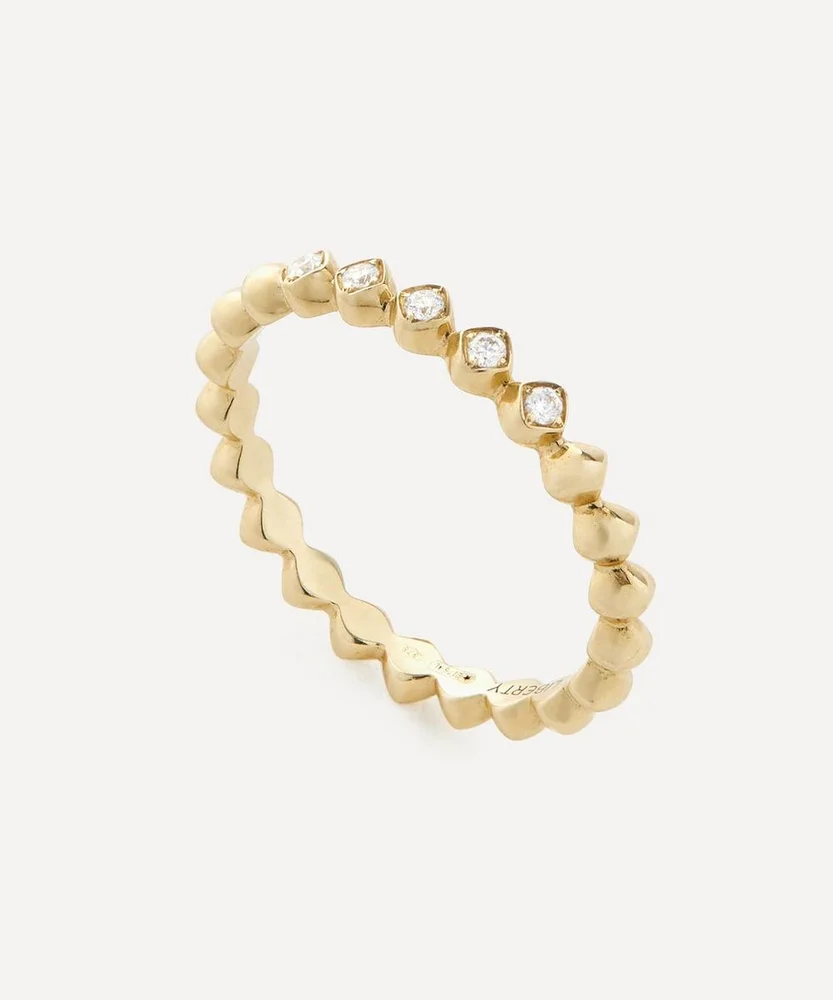 9ct Gold Eclipse Diamond Band Ring