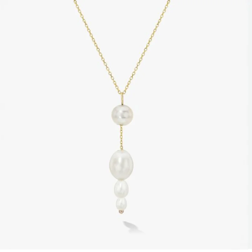 Petite Palazzo Necklace, White