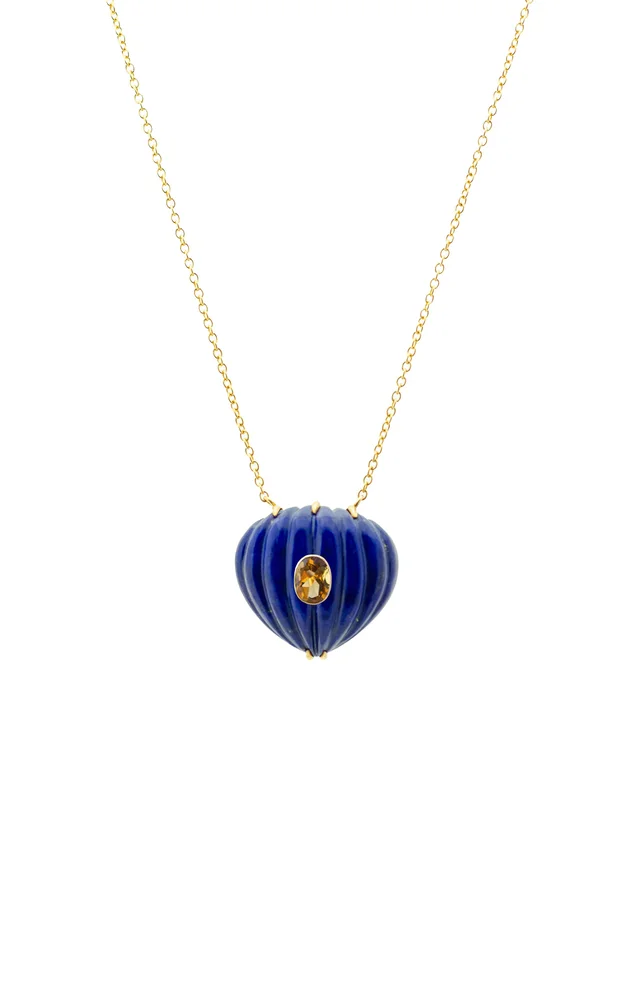 Lapis and Citrine Necklace