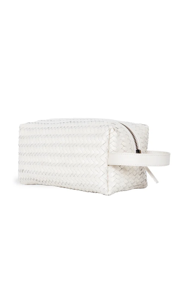 Woven Leather Pouchette
