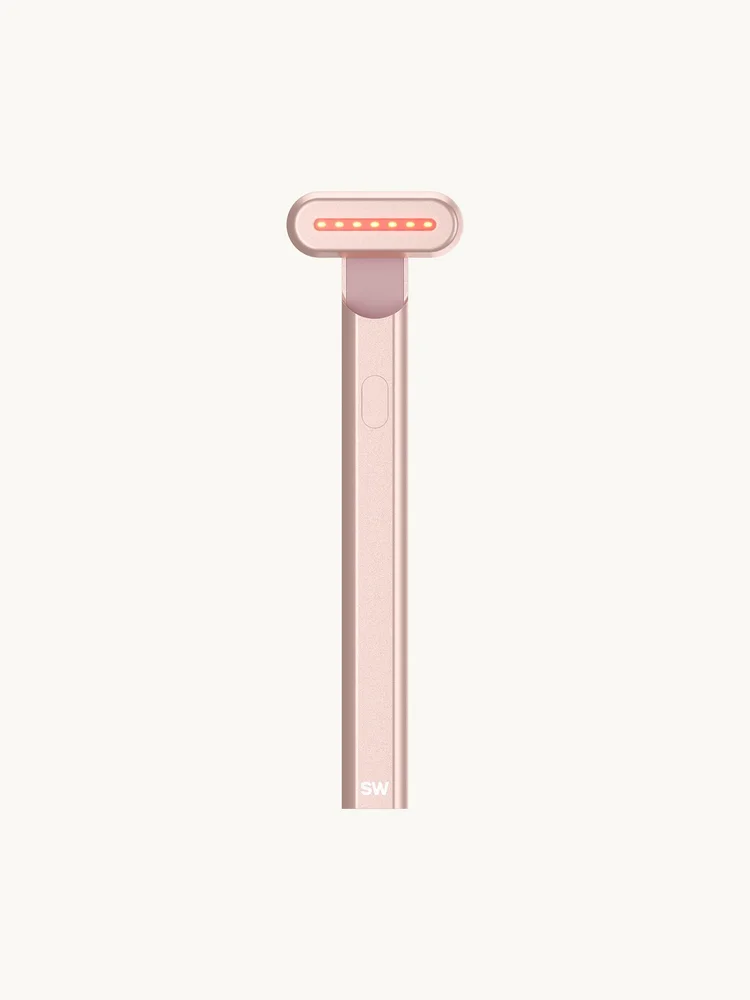 Radiant Renewal Red Light Skincare Wand in Rose Gold