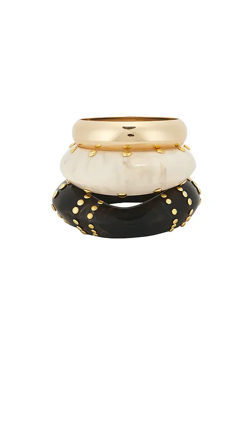Studded Bangles Set Of 3