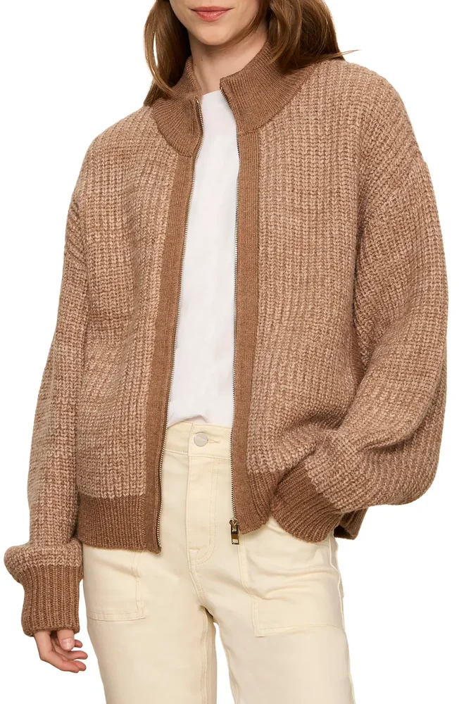 Zip-Up Cardigan