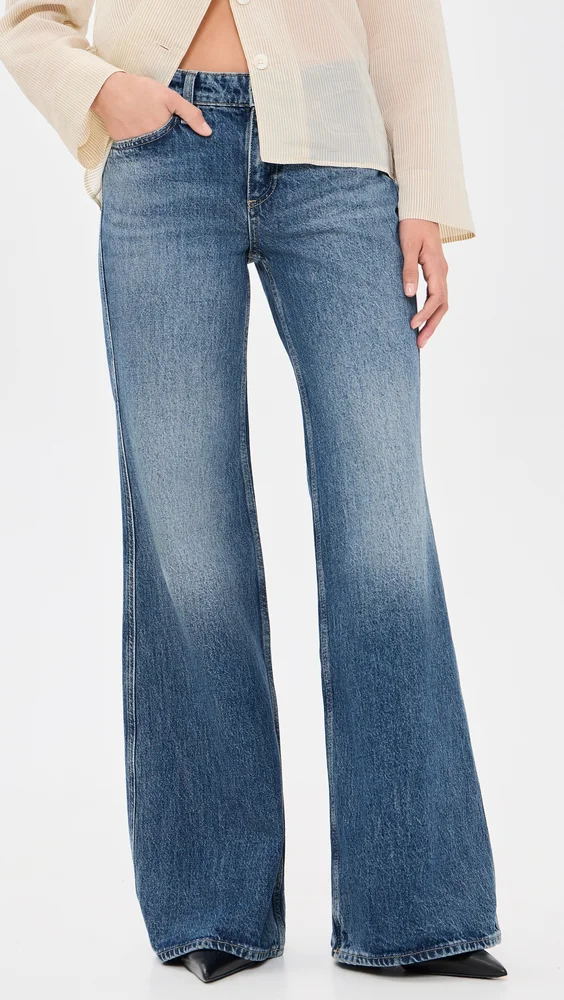 Josie Relaxed Low Rise Flare Jeans