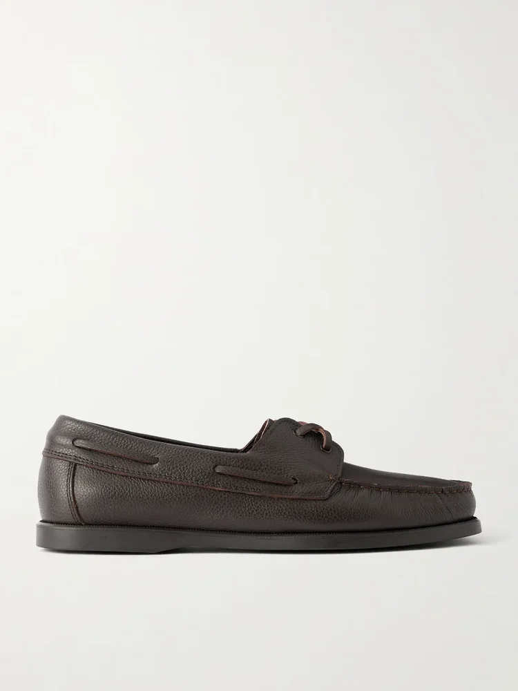 Full-Grain Leather Boat Shoes