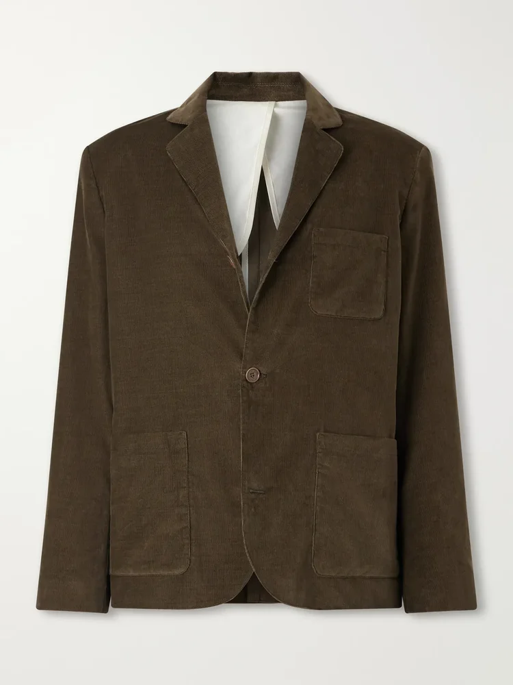 Deconstructed Atelier Cotton-Corduroy Blazer