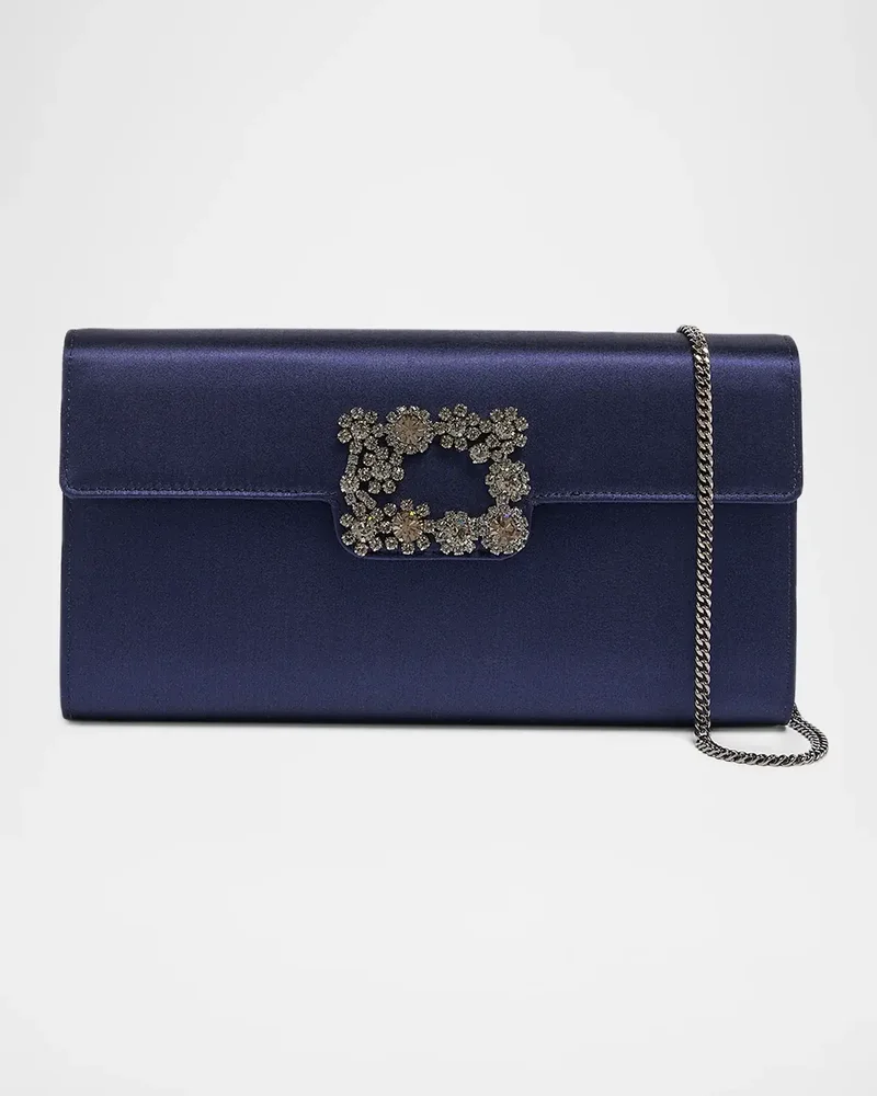 Efflorescence Satin Clutch Bag
