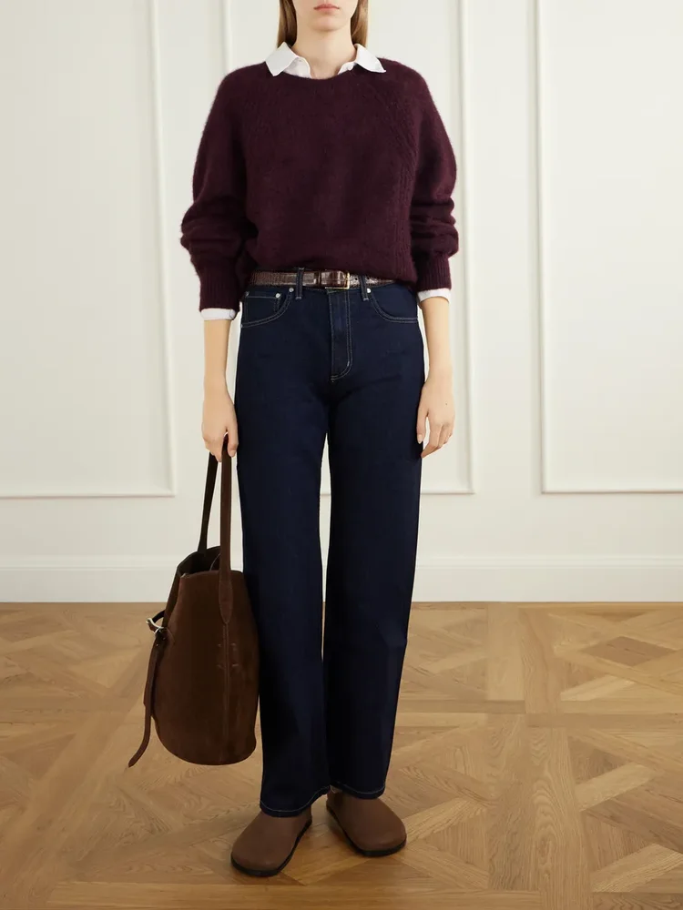 Kent St mid-rise straight-leg jeans