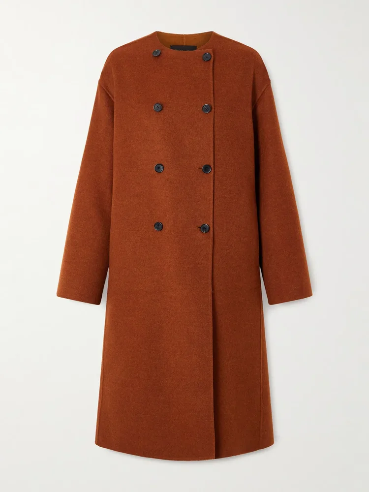 Boris double-breasted cashmere coat