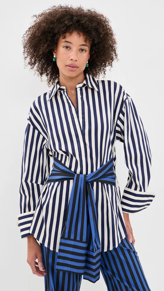 Inna Poplin Button Down Shirt