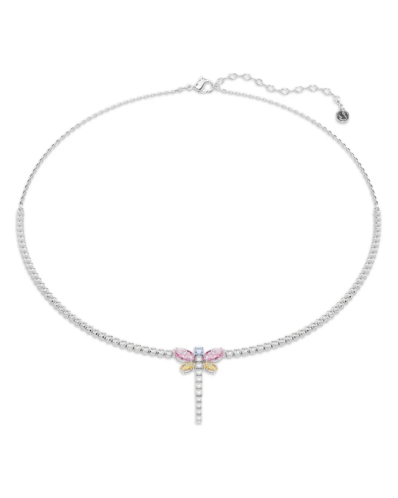 Ariana Grande x Swarovski Crystal & Cubic Zirconia Dragonfly Tennis Lariat Necklace, 11.75-17.37"