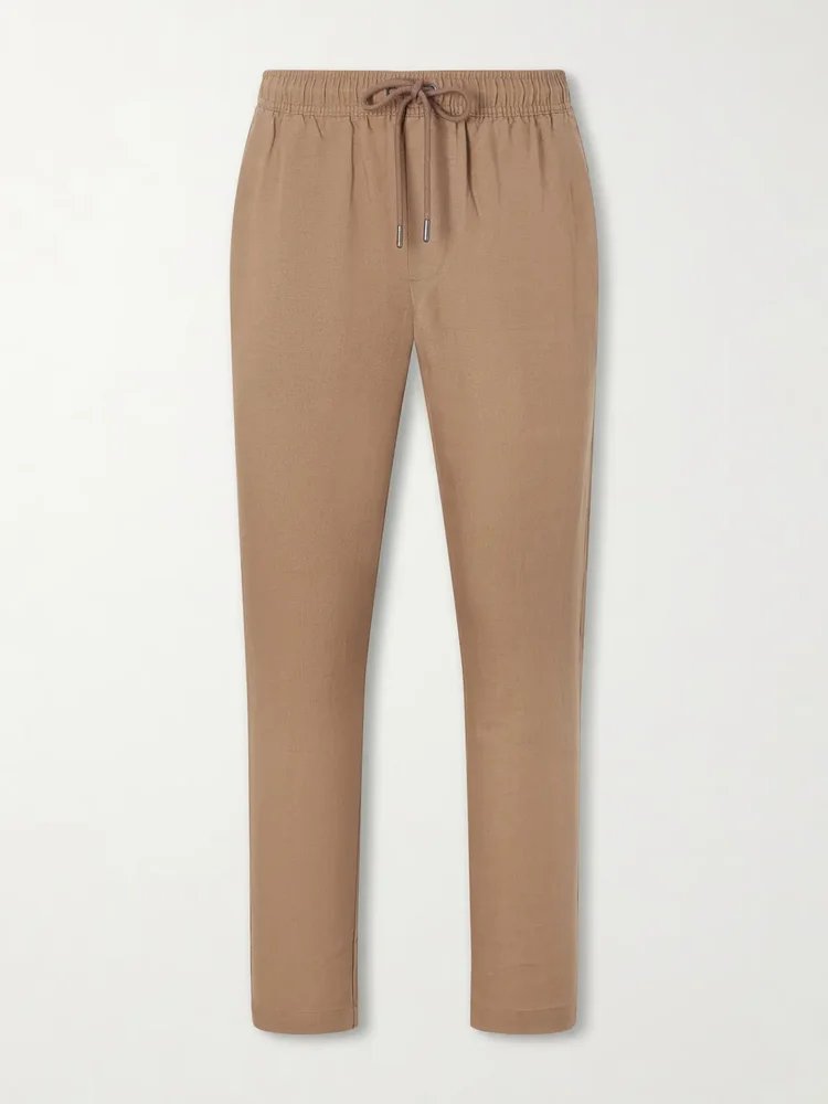 Straight-Leg Linen and Lyocell-Blend Trousers