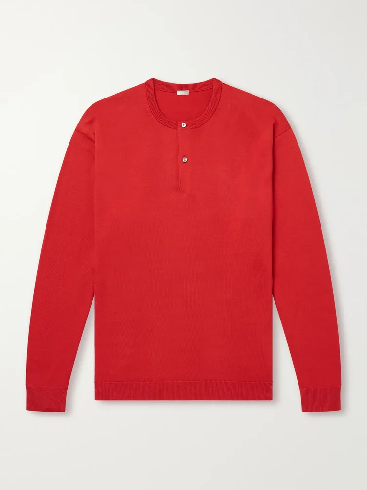 Wool Henley Sweater