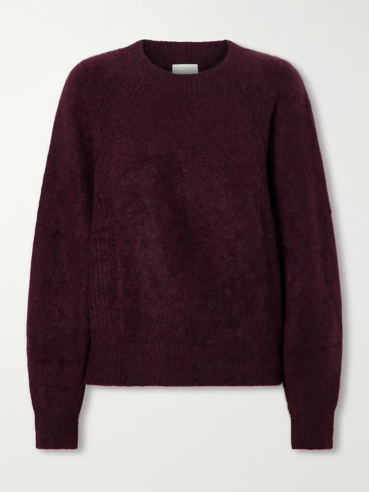 Cashmere and silk-blend sweater