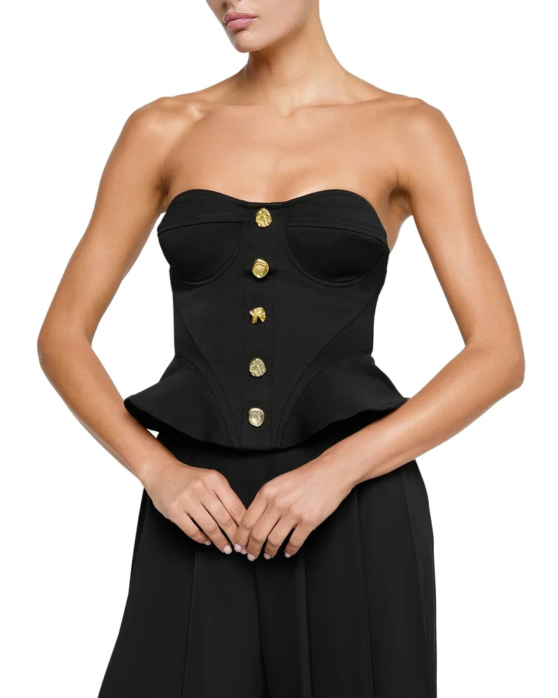 Anna Structured Peplum Corset Top