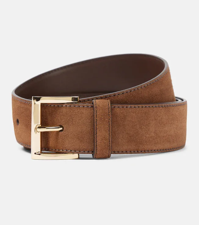 Suede belt