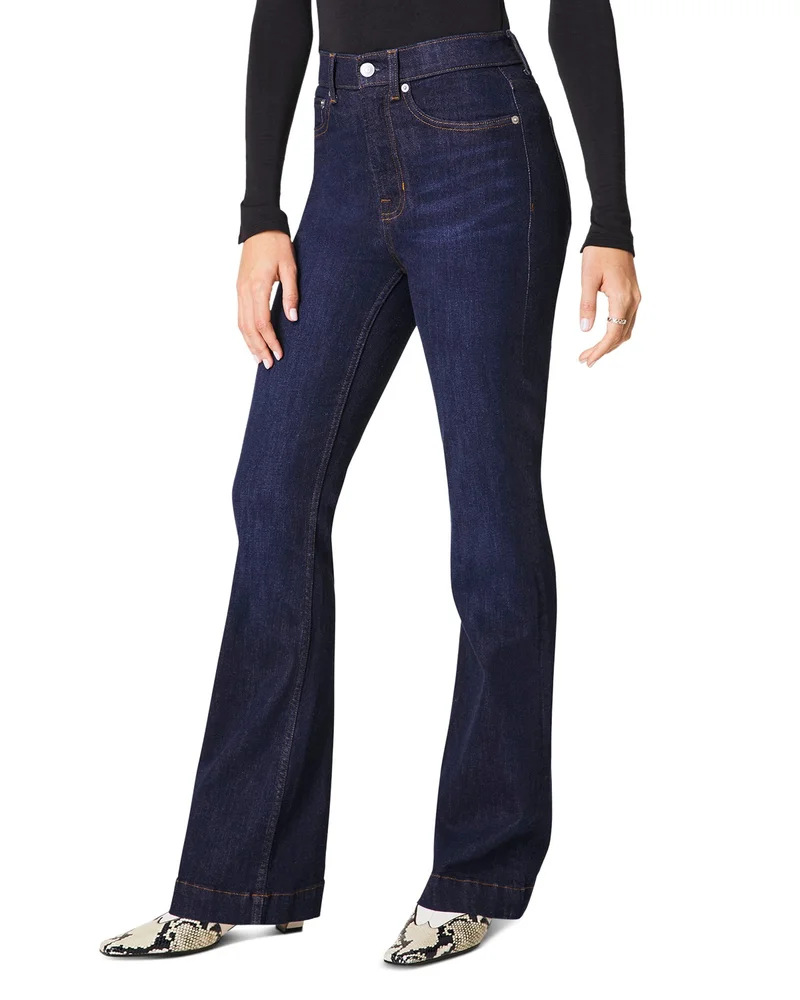 Redefine High Rise Flare Jeans in Dark Indigo