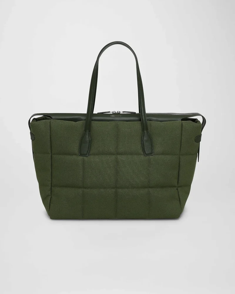 Tela Tote Large Olive Canvas