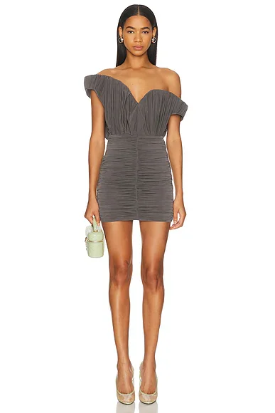Asymmetric Off The Shoulder Dress