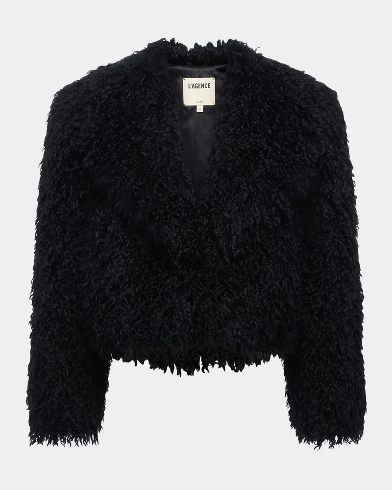 Aura Faux-Fur Crop Jacket