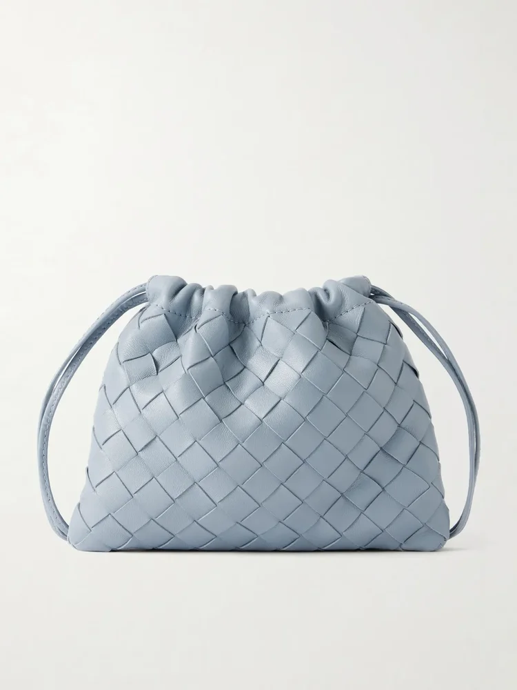 Dustbag Intrecciato Mini leather pouch